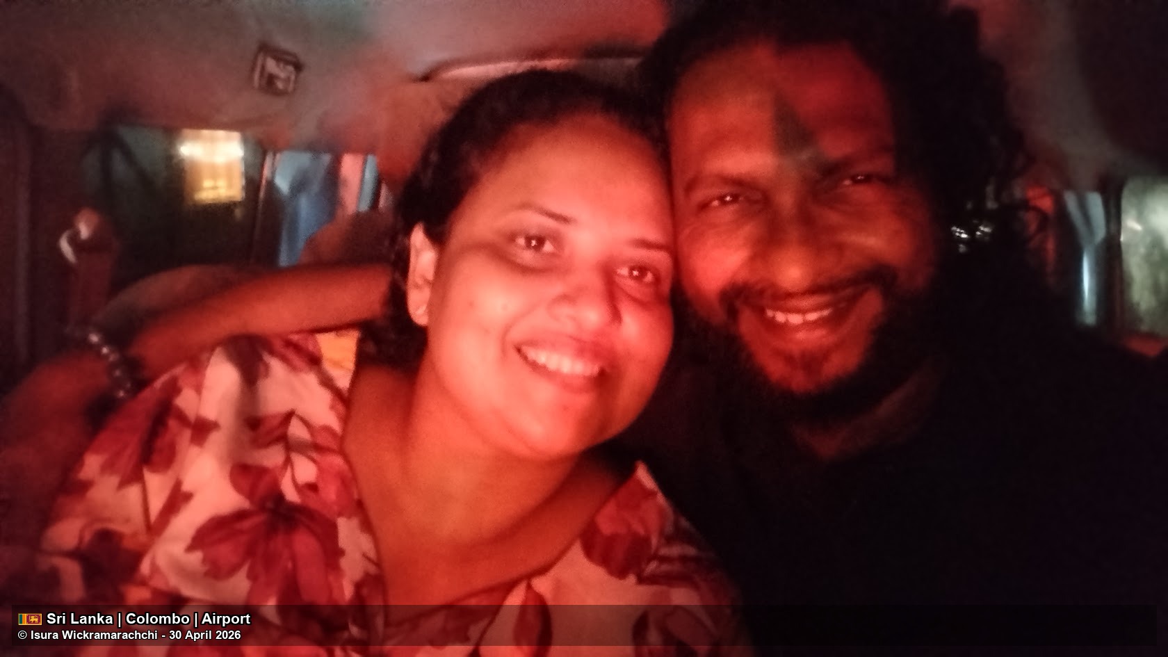The two of us on the day I arrived in Sri Lanka