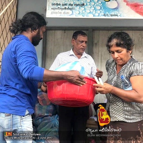 Donation of Kitchen Equipment to Flood-Affected Families in Neluwa - 2017