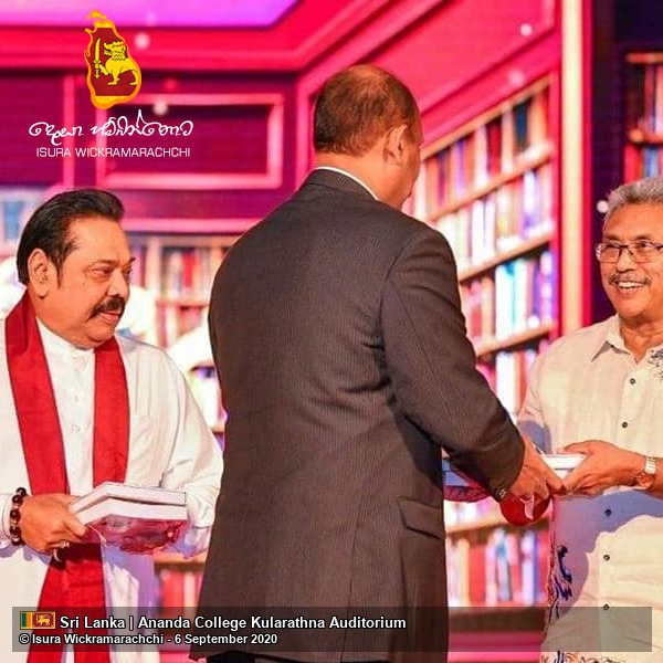 Launch of the English Edition of Gotabaya and My Cover Design