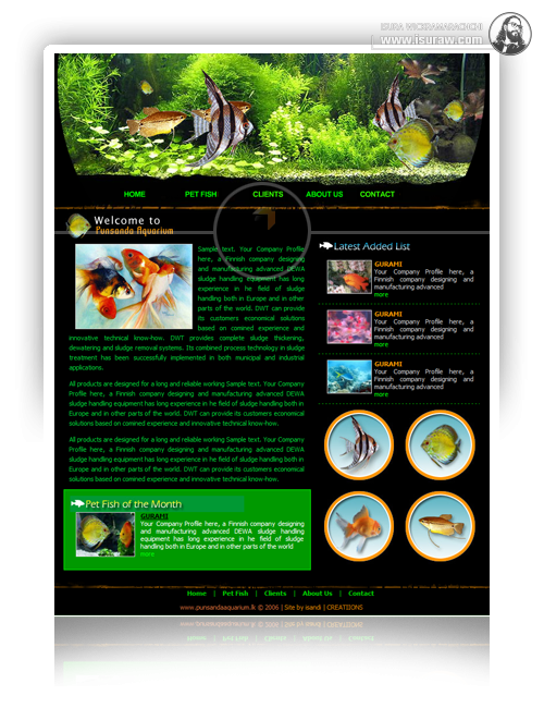 Punsanda Aquarium website