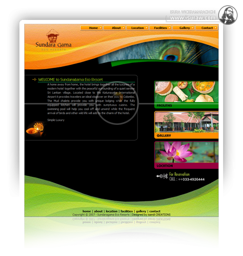 Sundaragama Resort Website