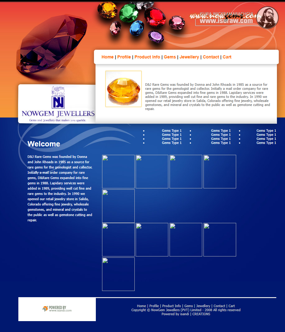 Nowgems Juwellers Website