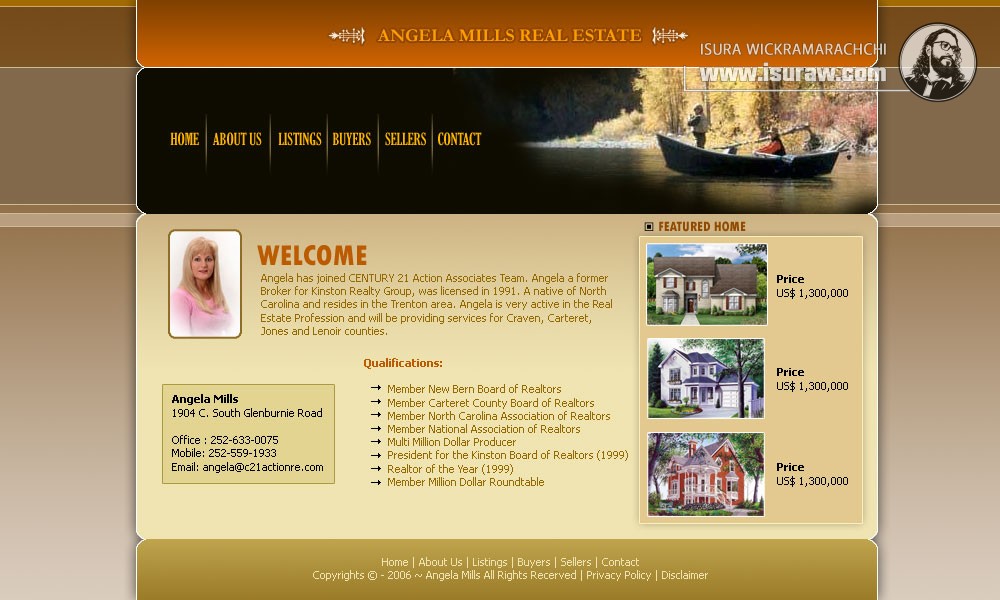 Angela Mills Real State website