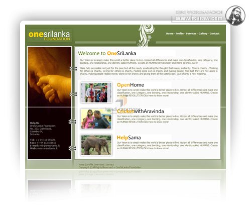 One Sri Lanka Foundation Website