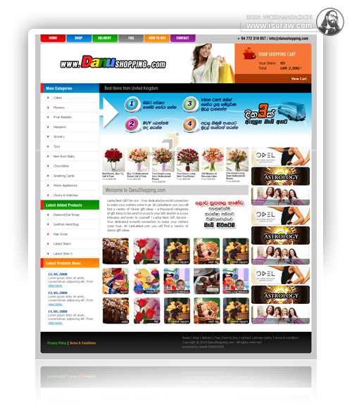 Danu Shopping Website